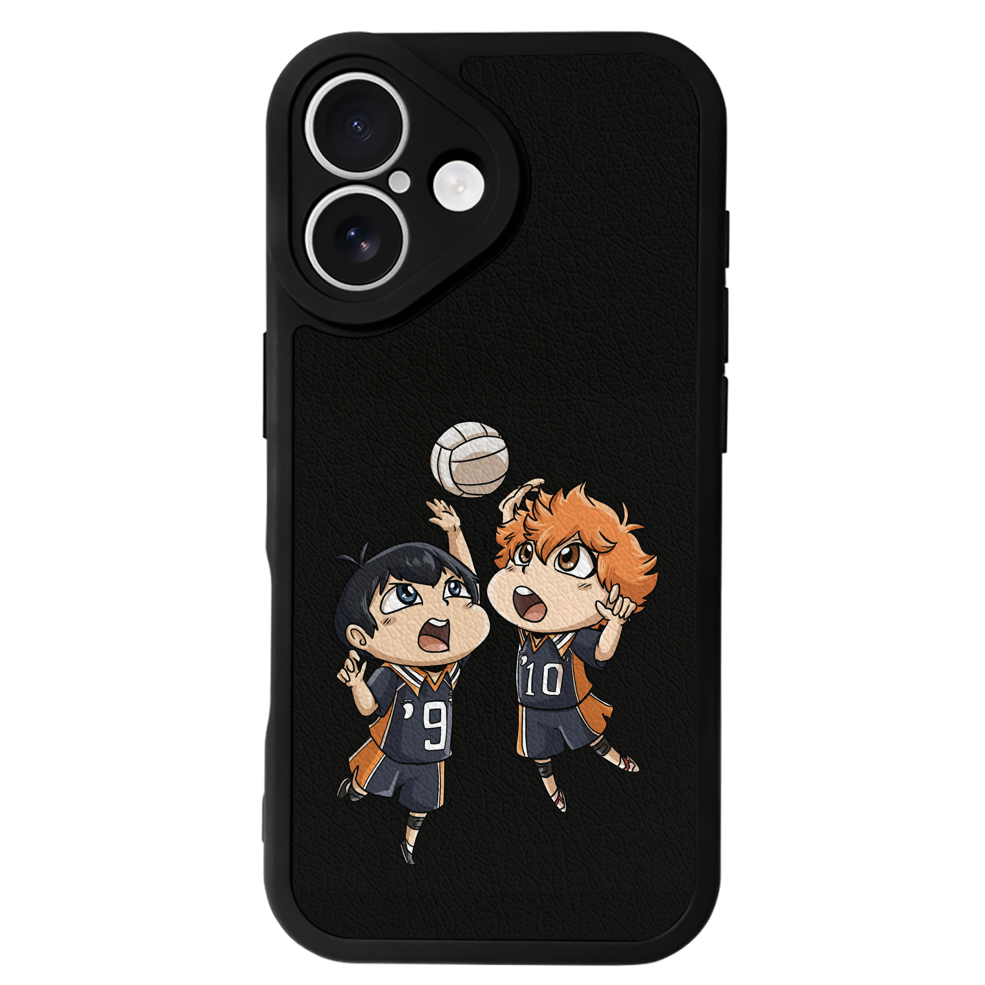（画像用） ハイキュー!! Haikyu!! 【iPhone 16シリーズ対応】シリコンスマホケース（レザー調） 材質：シリコン